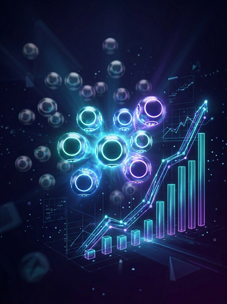 제1215회 로또 10번대 당첨번호 상승 트렌드 및 통계 분석 그래프